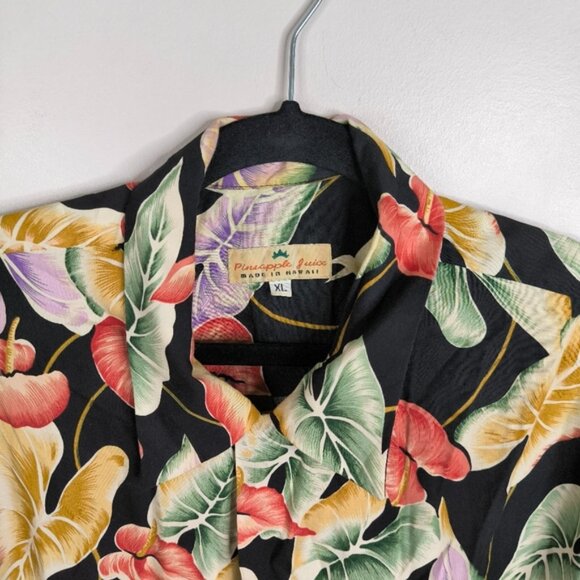 Vintage Hawaii Hawaiian Resort Beach Coastal Tropical Floral Dress Shirt XL - Picture 3 of 7